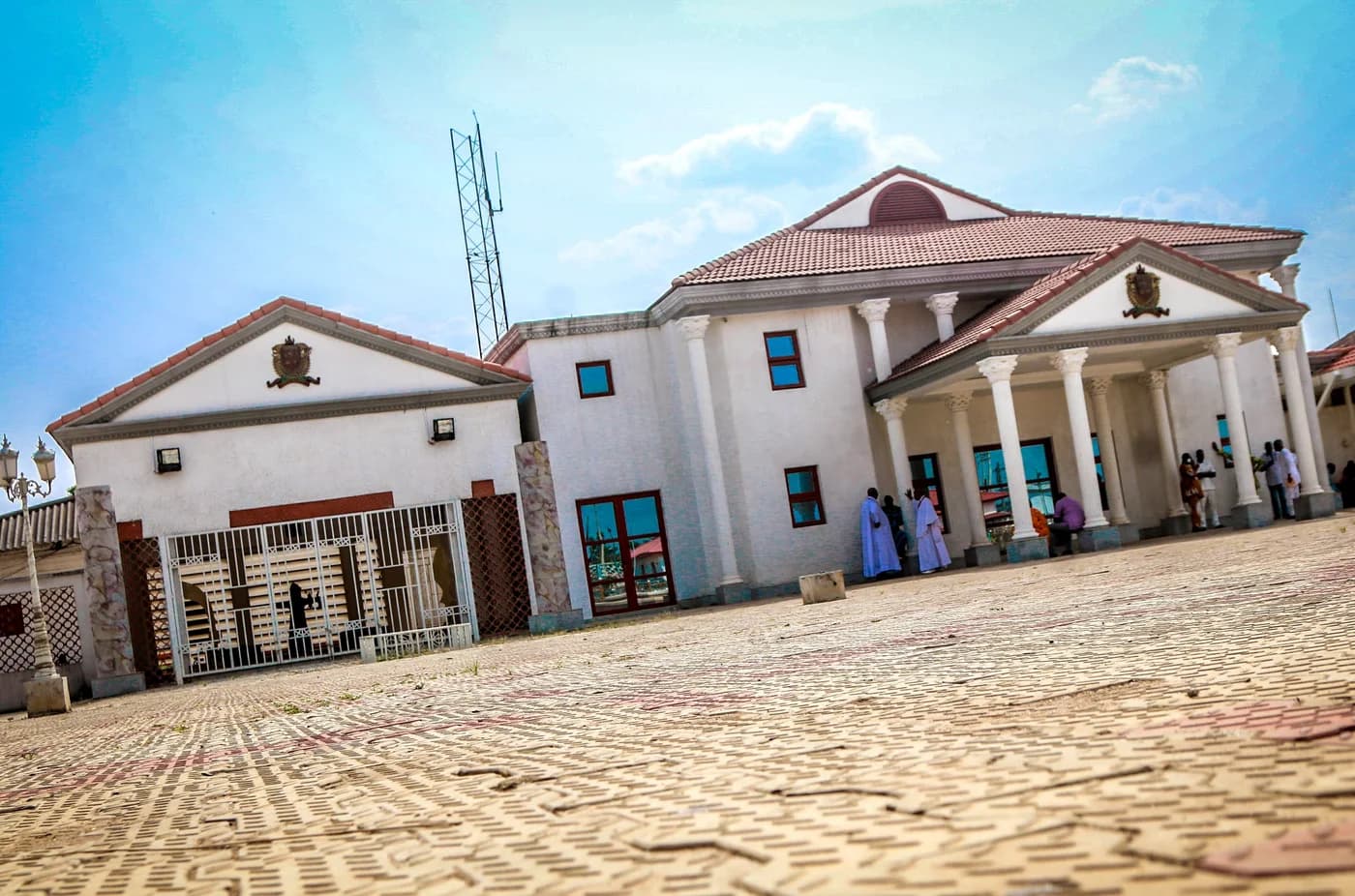 Entrance to the Royal Palace of the Oba of Benin in Benin City, Edo State